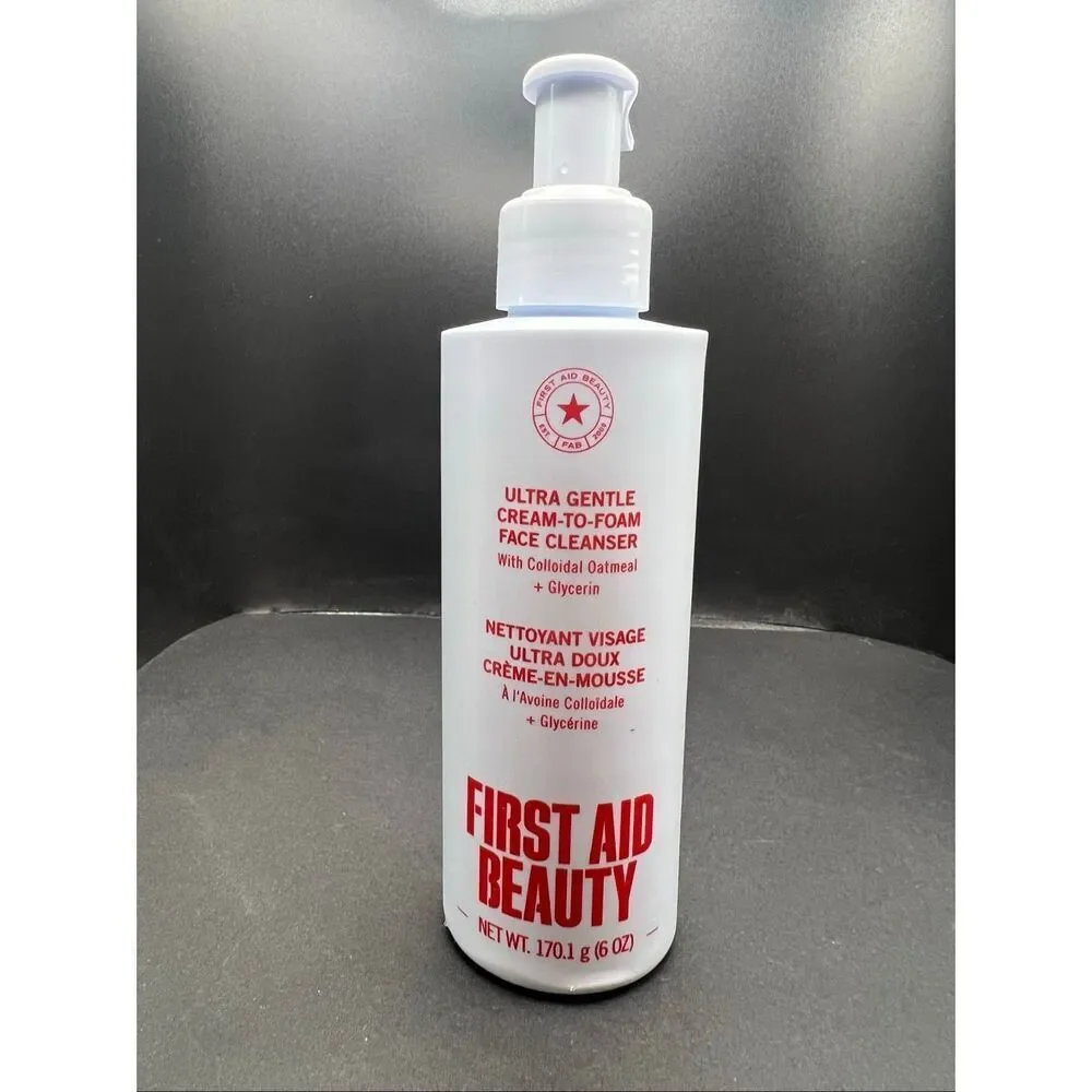 First Aid Beauty Ultra Gentle Cream to Foam Face Cleanser 170.1g (6oz)